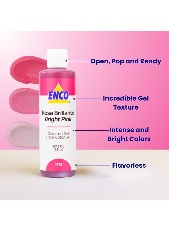 ENCO Bright Pink Food Coloring Gel 250g - Image 2